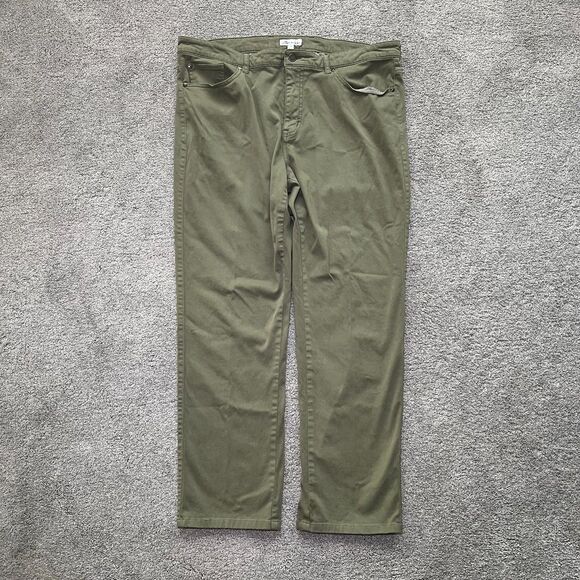 Peter Millar Pants Men Size 36 (38x29) Ultimate Sateen Five-Pocket Chino Olive - Picture 1 of 5